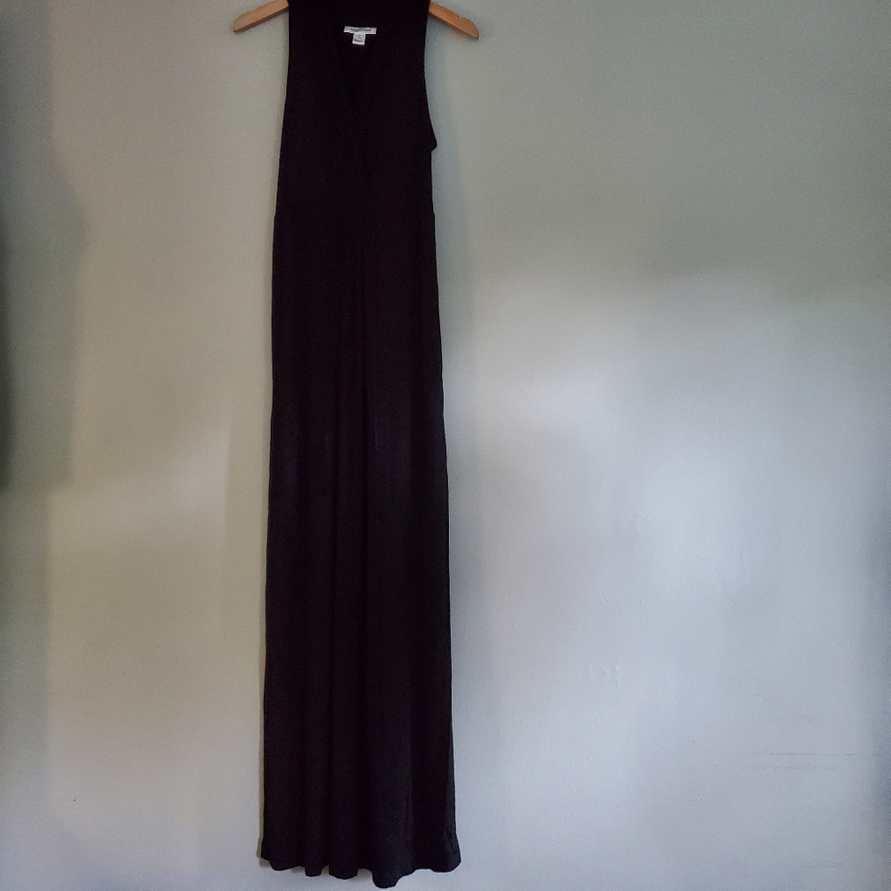Motherhood Maternity Black Rayon Column Dress, Small